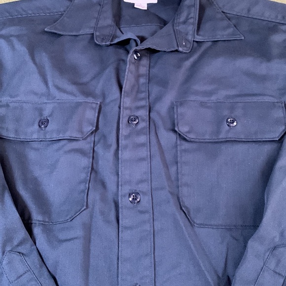 Men’s Carhartt navy, long sleeve shirt. Size L. Chest approx 24 inches - Picture 3 of 13